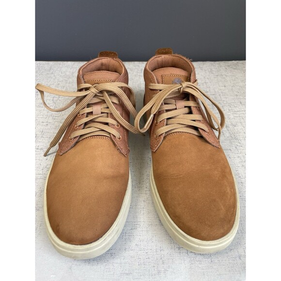 Timberland Davis Square Chukka Boots Men\'s 8.5 M Wheat Nubuck Comfort Lace Up main image 9